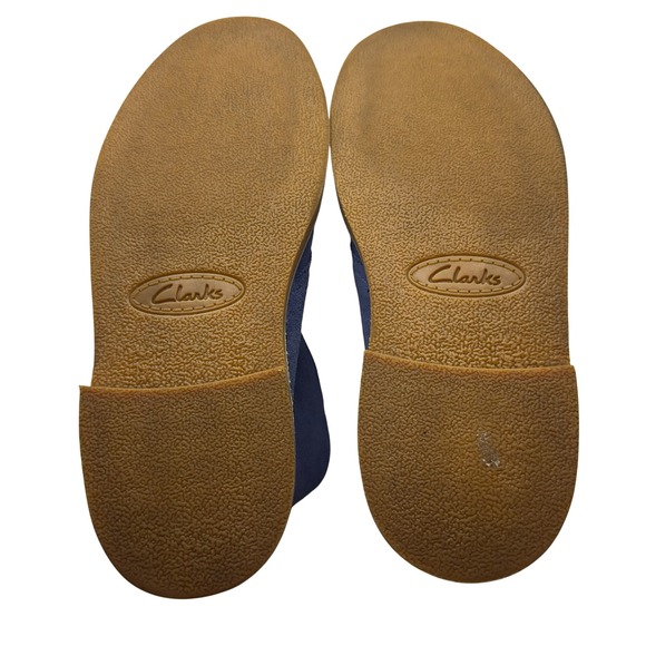 Clarks Collection Mens 9 Blue Suede Desert Chukka Boots Preppy - Picture 6 of 7